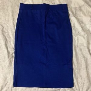 Blue Pencil Skirt